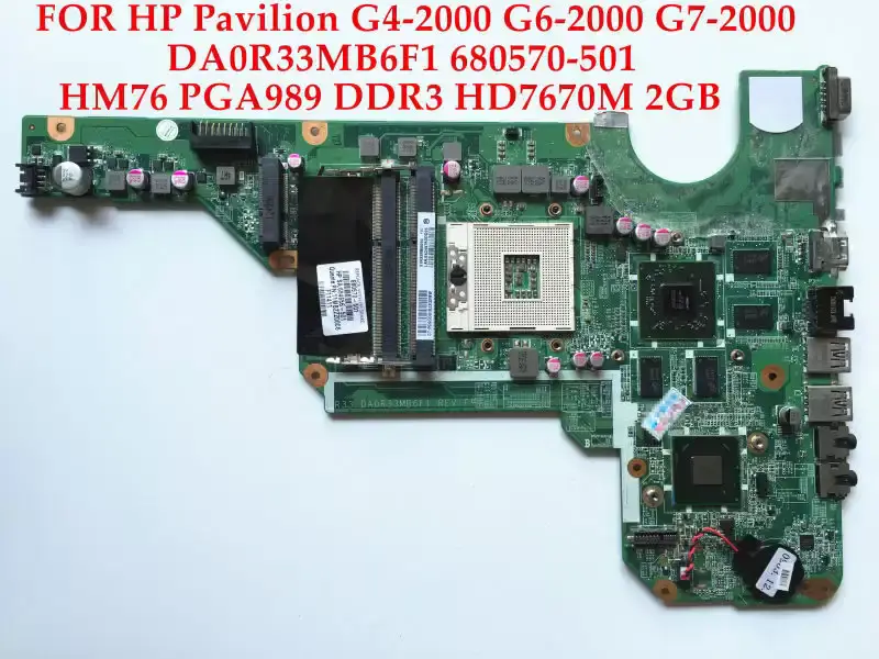HP G4 G6 680570-501 Motherboard