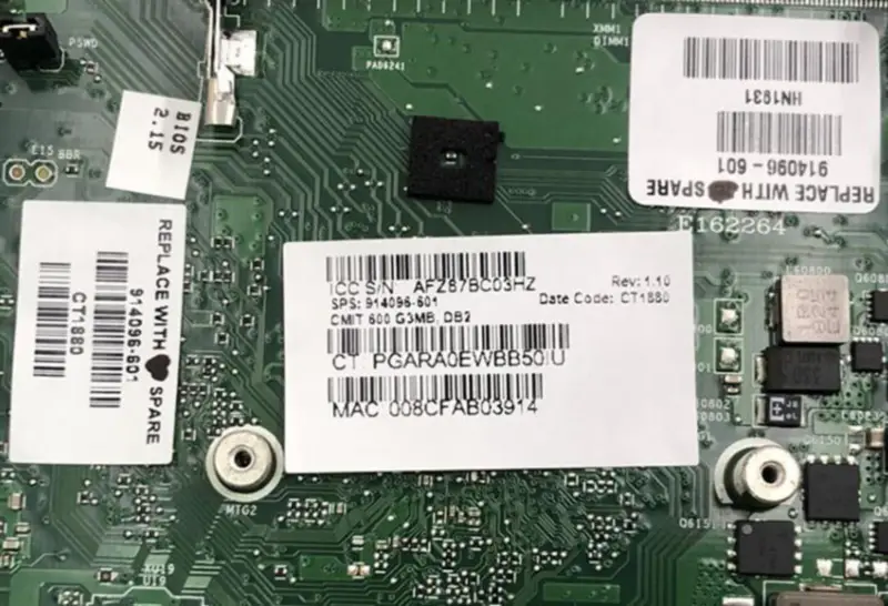 HP Proone 600 G3 914096-001 AIO motherboard
