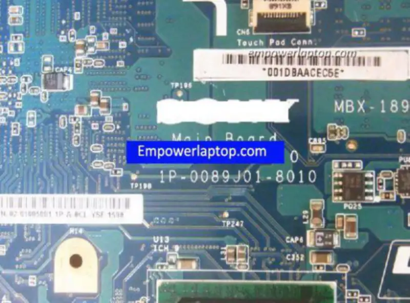 Sony VGN-FW A1568977C MBX-189 M762 1P-0089J01-8010 Motherboard