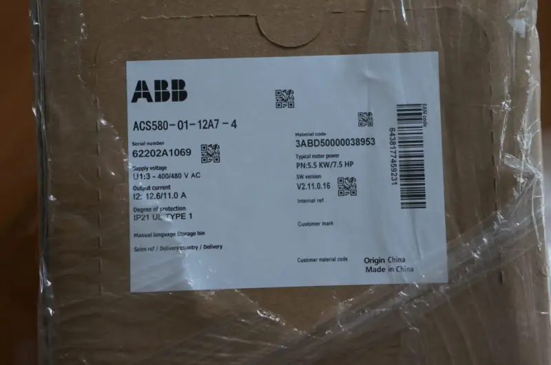 ABB ACS580-01-12A7-4 Inverter