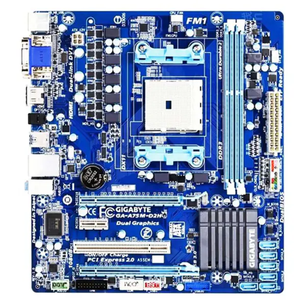 A75 Motherboard For Gigabyte Ga-a75m-d2h Fm1 Small Board
