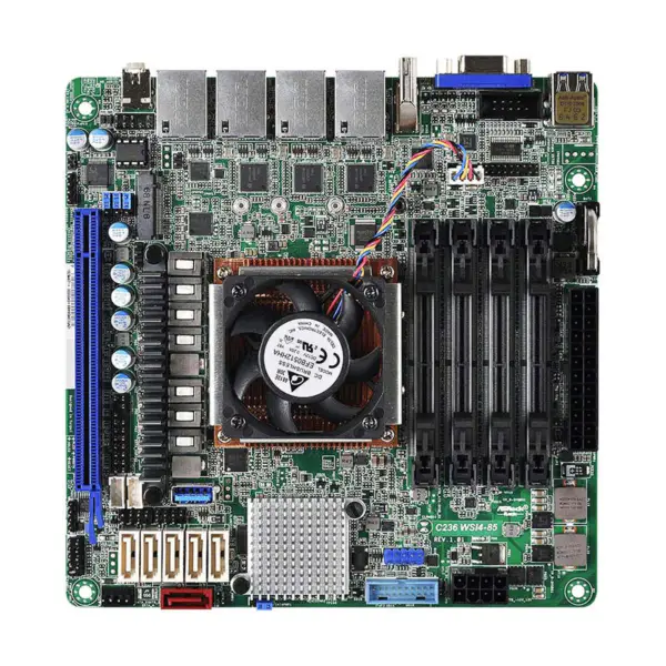Asrock C236wsi4-85 Ddr4 Ecc Udimm 64gb Support E3-1585 V5