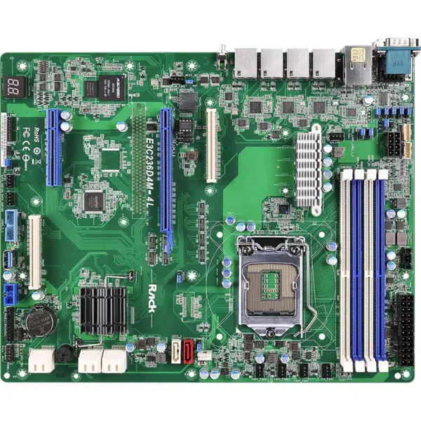 Asrock E3c236d4m-4l Lga1151 C236 Ddr4 Support E3-1200 V5 V6