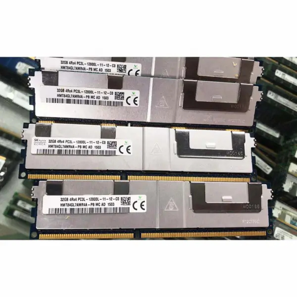 2pcs Hmt84gl7amr4a-pb Ram For Sk Hynix 32gb Ddr3l 1600mhz 4rx4 Pc3l-12800l Server Memory