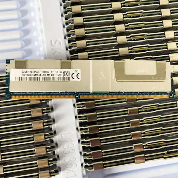 2pcs Hmt84gl7amr4a-pb Ram For Sk Hynix 32gb Ddr3l 1600mhz 4rx4 Pc3l-12800l Server Memory