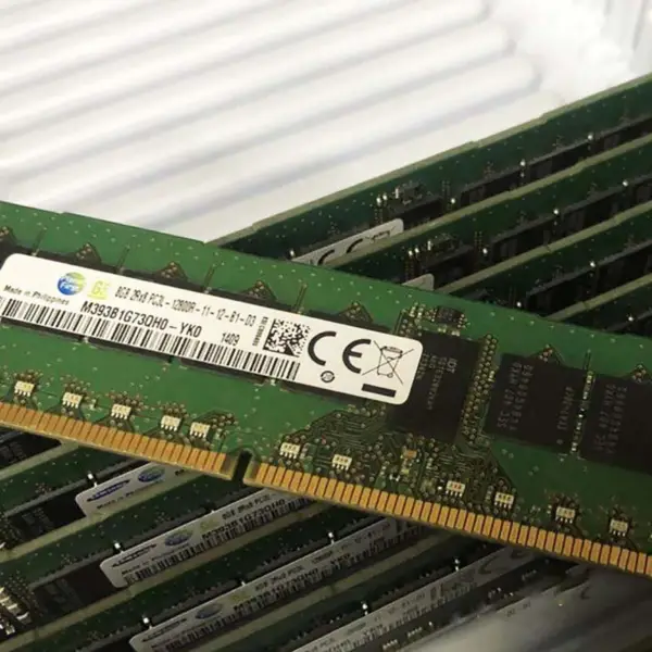 2pcs M393b1g73qh0-yk0 Ram For Samsung 8gb Ddr3l 1600mhz Ecc Reg 2rx8 Pc3l-12800r Server Memory