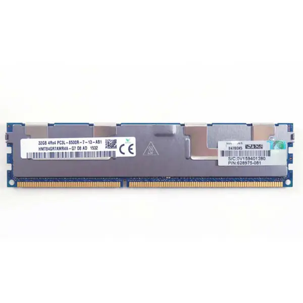 627814-b21 628975-081 632205-001 Ram Pc3l-8500r 32gb Ddr3 1066 4rx4 Server Memory