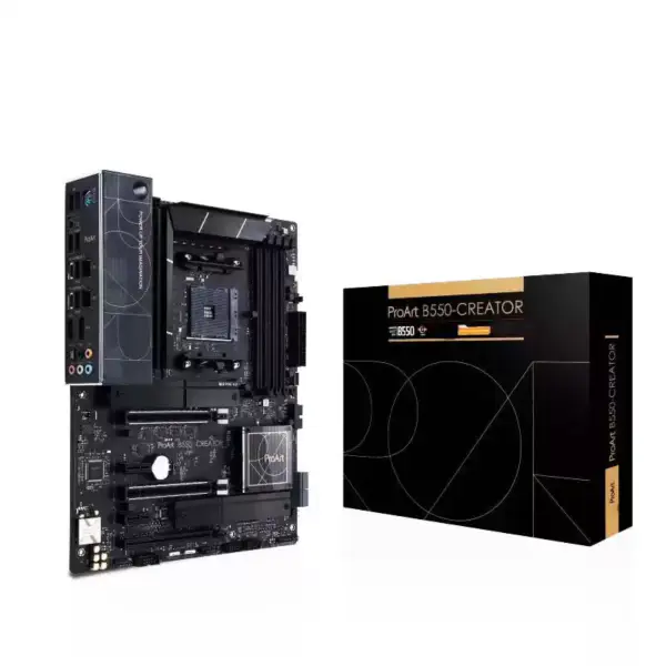 Proart B550-creator B550 Ryzen Am4 Atx Motherboard Of Content Creator Supporting Pcie 4.0 And Dual Thunderbolt 4 Type-c