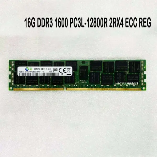16g Ddr3 1600 Pc3l-12800r Ecc Reg 2rx4 For Server Memory Stick