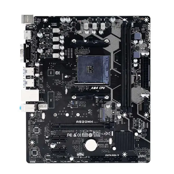 A520mh For Biostar Motherboard A520 Socket Am4 64gb Ddr4 M.2 Micro Atx