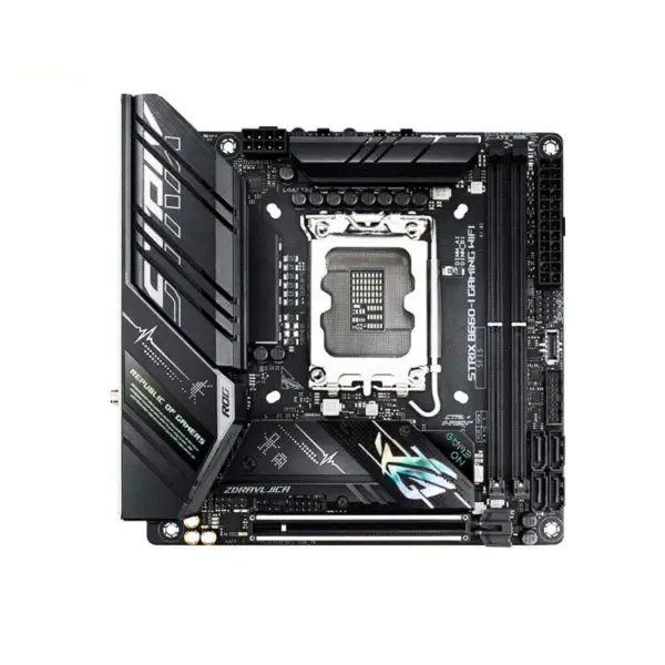 Rog Strix B660-i Gaming Wifi For Asus Gaming Motherboard B660 Itx Lga 1700 Slot Supports Pcie 5.0 8+1 Power Module Ddr5 Aemp