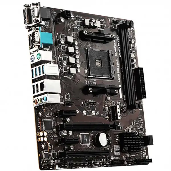 A520m Pro-c Dash For Msi Am4 Ddr4 64gb M.2 Sata3 Usb3.2 Gen1 Micro Atx Motherboard