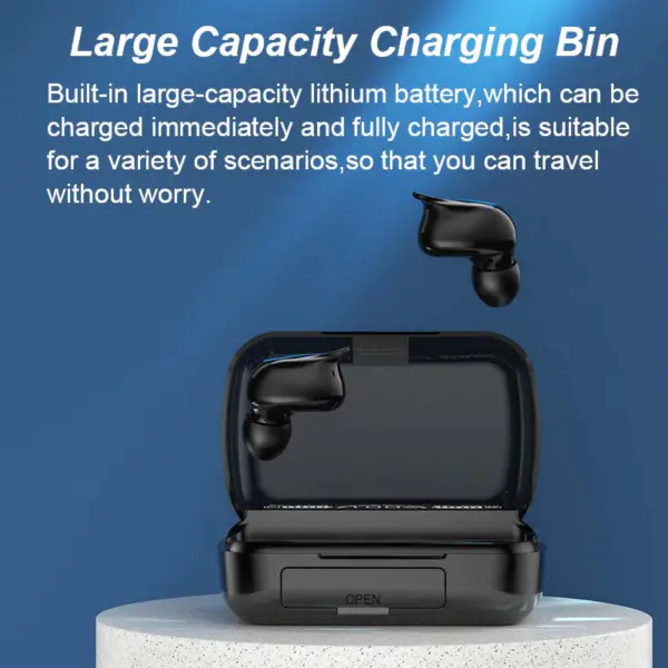 2023 Amazons Top Sale Q32 Tws 5.0 Wireless Headphones Blue Tooth Handsfree Stereo Earphone With Charging Case
