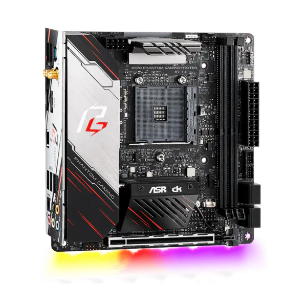 AsRock Motherboard Am4 Socket 2000 3000 4000 G-series 5000 And 5000 G-series Cpu X570 Phantom Gaming-itx/tb3