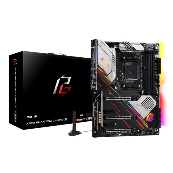 AsRock Motherboard Am4 Socket 2000 3000 4000 G-series 5000 And 5000 G-series Cpu X570 Phantom Gaming X