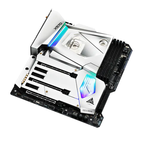 AsRock Pc Motherboard X570 Aqua Supports Am4 Socket R 2000 And 3000 Series Processors