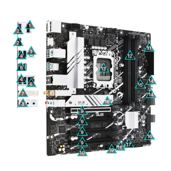 Asus PRIME B760M-A AX D4 motherboard