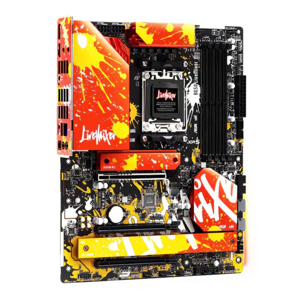 Asrock Atx Motherboard B650 Livemixer Ddr5 Am5 Support Cpu 7950x 7900x 7700x 7600x B650