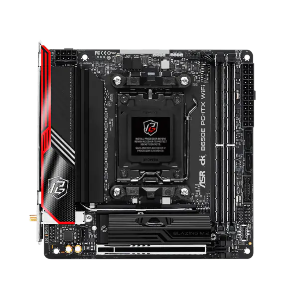 AsRock Itx Motherboard B650e Pg-itx Wifi Ddr5 Am5 Support Cpu 7950x 7900x 7700x 7600x
