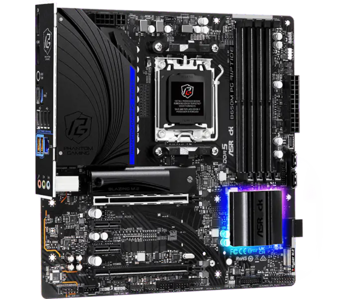AsRock M-atx Motherboard B650e Steel Legend Wifi Ddr5 Am5 Support Cpu 7950x 7900x 7700x 7600x