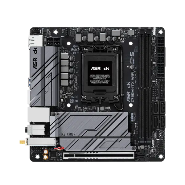 AsRock Motherboard Z790m-itx Wifi6 Ddr5 Mini-itx Lga 1700 13th Gen Z790 Z790m-itx Wifi6 13600k 13700k