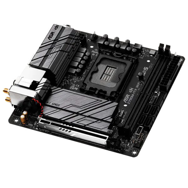 AsRock Motherboard Z790m-itx Wifi6 Ddr5 Mini-itx Lga 1700 13th Gen Z790 Z790m-itx Wifi6 13600k 13700k