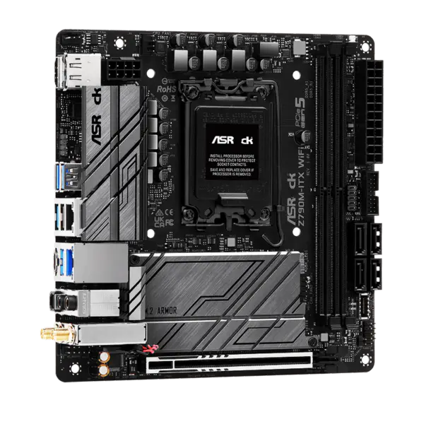 AsRock Motherboard Z790m-itx Wifi6 Ddr5 Mini-itx Lga 1700 13th Gen Z790 Z790m-itx Wifi6 13600k 13700k