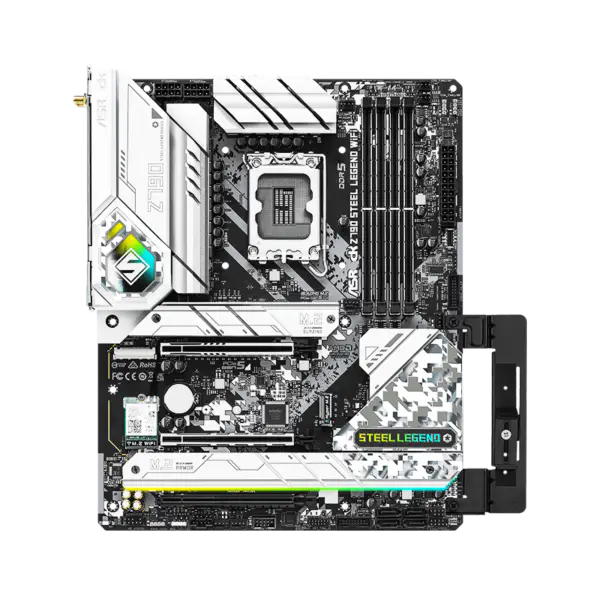 AsRock Motherboard Z790 Steel Legend Wifi6 Ddr5 Memory Lga 1700 13th Gen Z790 Steel Legend Wifi6 13600k 13700k