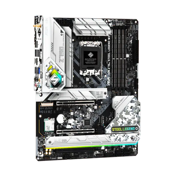 AsRock Motherboard Z790 Steel Legend Wifi6 Ddr5 Memory Lga 1700 13th Gen Z790 Steel Legend Wifi6 13600k 13700k