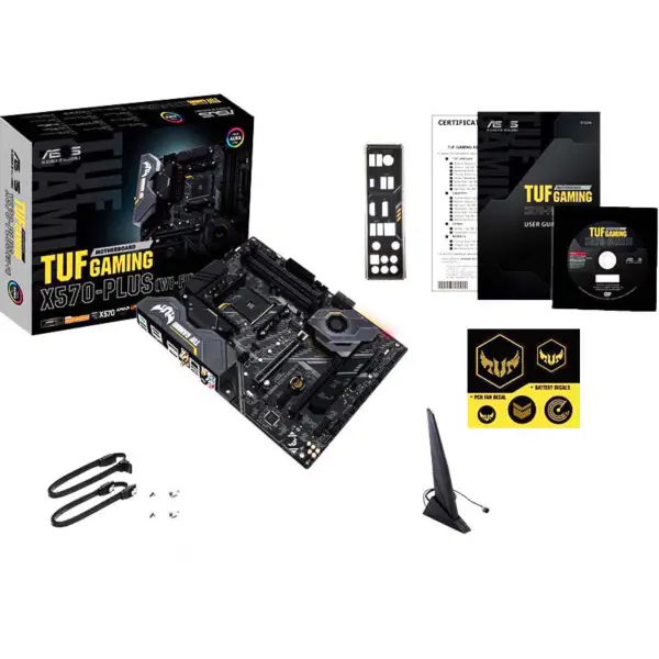 Asus Tuf Gaming X570-plus Wifi Ddr4 Argb Motherboard Processor Support 5800x 5900x 5950x X570-plus