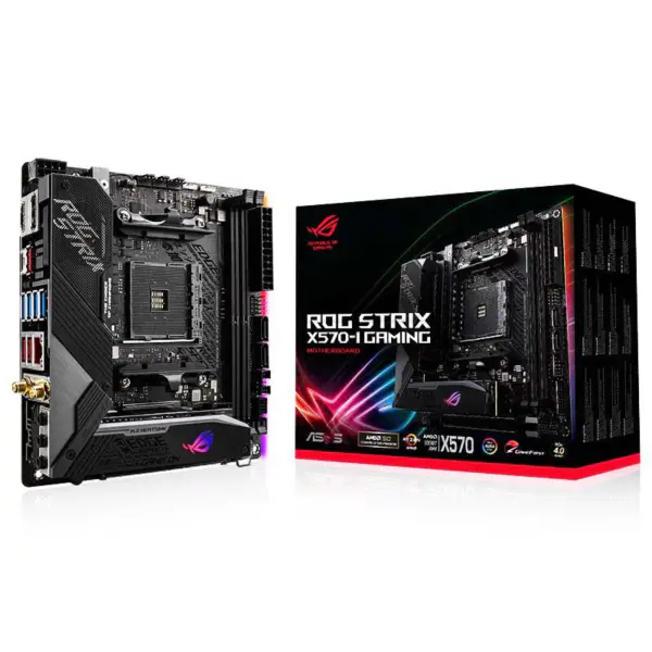 Asus Rog Strix X570-i Gaming Ddr4 Argb Motherboard Processor Support 5800x 5900x 5950x X570-i