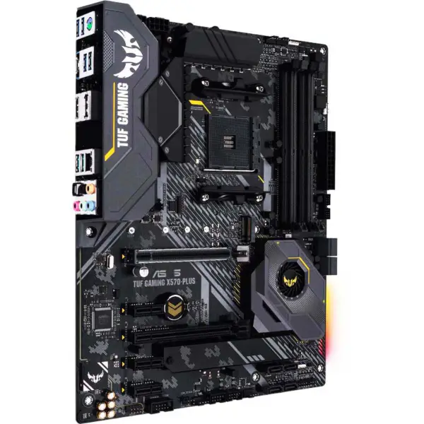 Asus Tuf Gaming X570-plus Argb Motherboard Processor Support 5800x 5900x 5950x