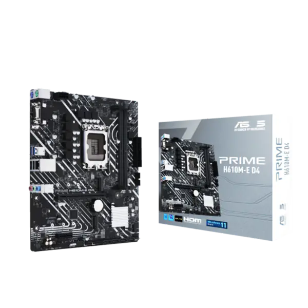 Asus H610 H610i H610m Motherboards Support Cpu G7400 12400f 12400 Ssds M.2 Lga 1700 Motherboard Prime H610m-e D4