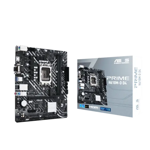 Asus H610 H610i H610m Motherboards Support Cpu G7400 12400f Ssds M.2 Lga 1700 Motherboard Prime H610m-d D4