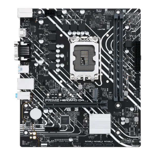 Asus H610 H610i H610m Motherboards Support Cpu G7400 12400f Ssds M.2 Lga 1700 Motherboard Prime H610m-d D4