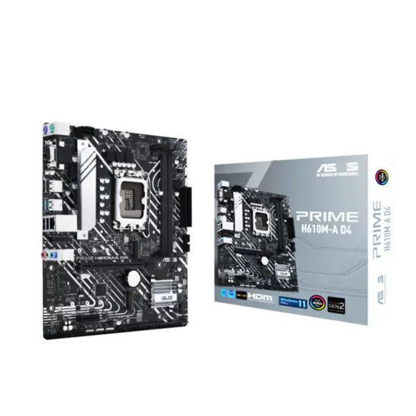 Asus H610 H610i H610m Motherboards Support I5 12400 Ssds M.2 Lga 1700 Motherboard Prime H610m-a D4 Ddr4
