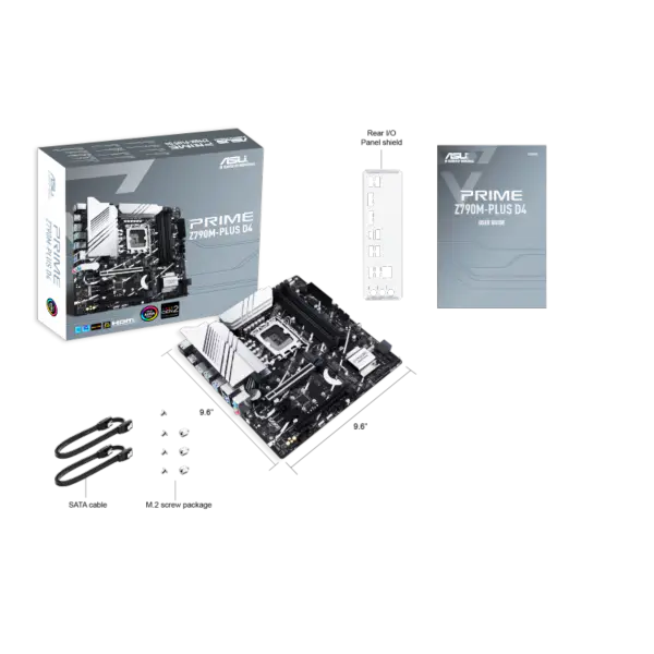 Asus Motherboard Prime Prime Z790m-plus D4 Ddr4 Memory Lga 1700 Support Intl 13gen 12gen Prime Z790m-plus D4