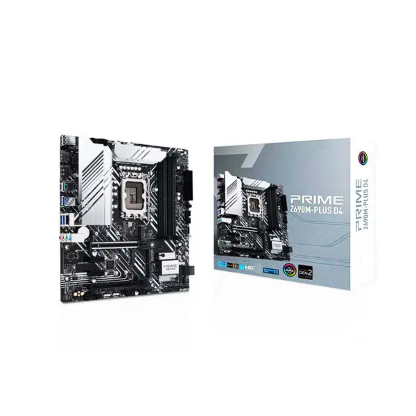 Asus Prime Z690m-plus D4 Motherboard Supports Cpu 12700/12700kf Intl Z690 Lga 1700 10+1 Drmos Asus Motherboard Z690