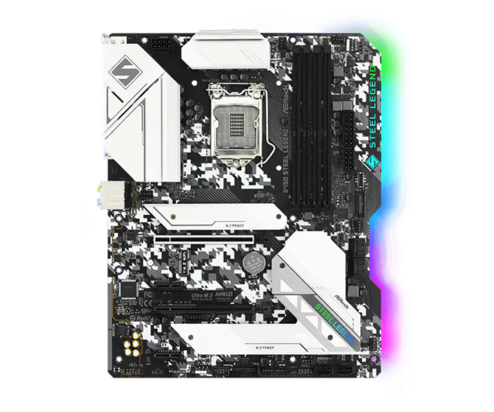 Asrock B460 Steel Legend Steel Legend Motherboard Supports Cpu 10500 10400 10400f Intl B460 Lga 1200