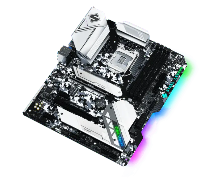 Asrock B460 Steel Legend Steel Legend Motherboard Supports Cpu 10500 10400 10400f Intl B460 Lga 1200