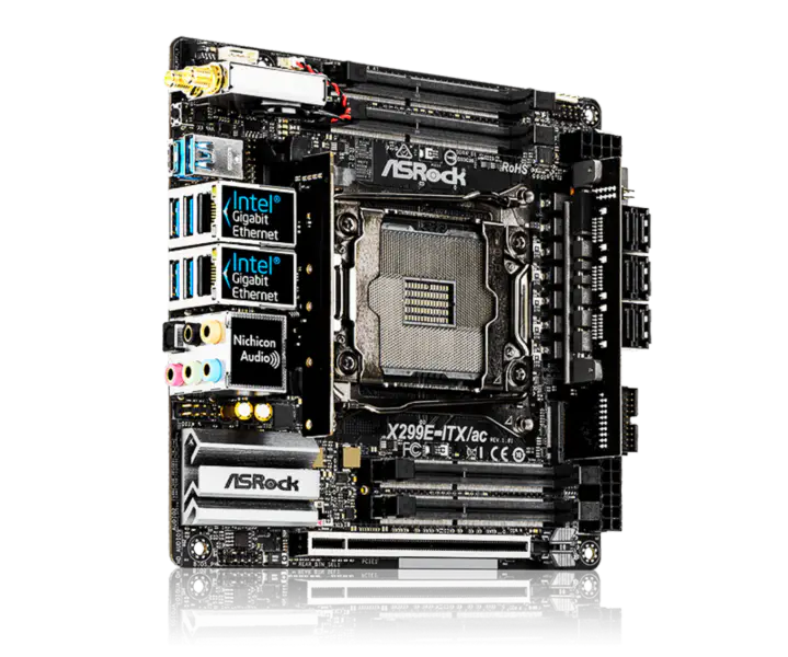 Asrock X299m X299e-itx Ac Ddr4 motherboard Part Lga 2066 Ddr4 Ddr4 Intl X299 Lga 2066