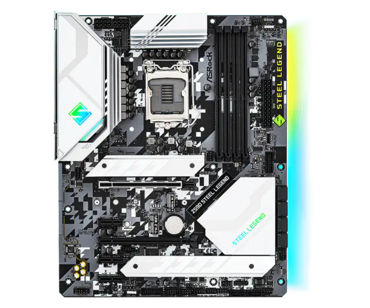 Asrock Z590 Steel Legend Ddr4 Motherboard Supports Cpu 11900k 11700k Intl Z590 Lga 1200