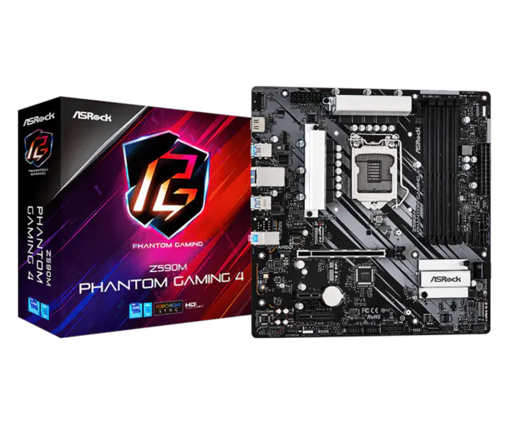 Asrock Z590 Phantom Gaming 4 Ddr4 Phantom Gaming Motherboard Supports Cpu 11900k 11700k Intl Z590 Lga 1200