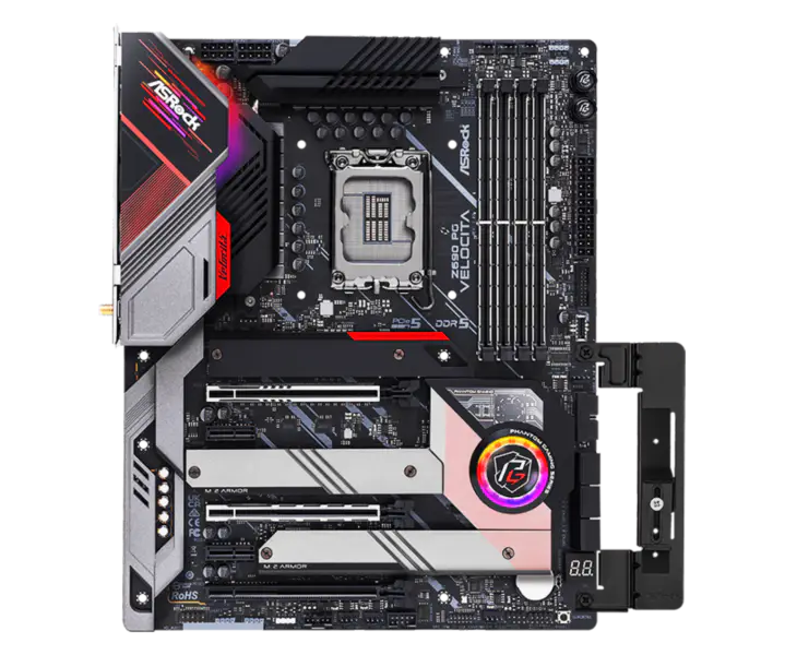 Asrock Z690 Pg Velocita Gaming Motherboard Supports Memory Ddr5 Cpu 12700k 12900kf Intl Z690 Lga1700