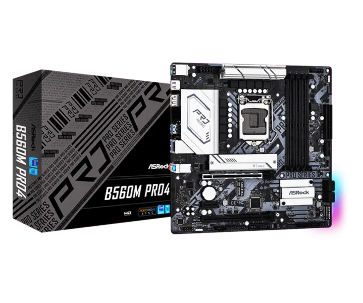 Asrock B560m Pro4 Ingenious Motherboard Supports Cpu11900k 11700kf Graphics Card Rtx 3060 3070 Intl B560 Lga 1200