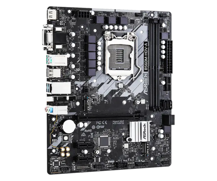 Asrock B560m-hdv-a R2.0 Motherboard Supports Cpu 10400f 11400f 10700 11700 Intl B560 Lga 1200