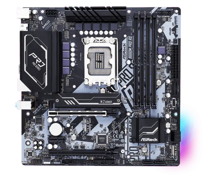 Asrock B660m Pro Rs Gaming Motherboard Memory Ddr4 Cpu 12400f 12600kf Intl B660 Lga1700