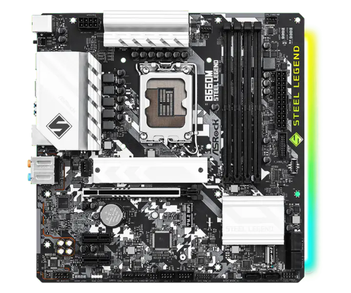 Asrock B660m Steel Legend Ddr4 Motherboard Supports Cpu 12700 12600 Intl B660 Lga 1700