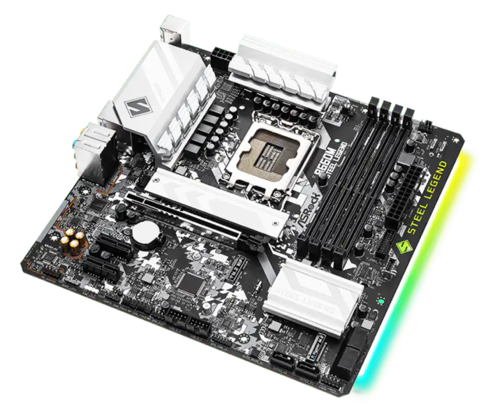 Asrock B660m Steel Legend Ddr4 Motherboard Supports Cpu 12700 12600 Intl B660 Lga 1700