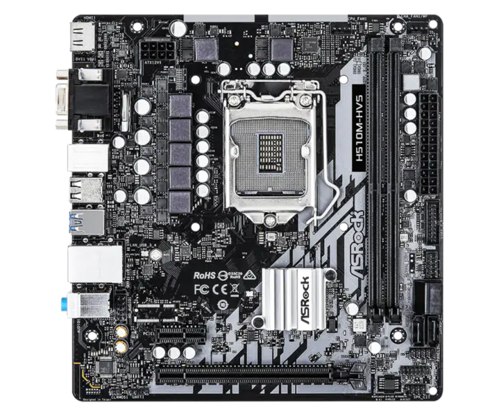 Asrock H510m-hvs Office Game Motherboard Supports Cpu 10500 10400 11400f Intl H510/lga 1200 H510m Hvs